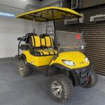 Used 2021 ICON i40L Lifted 4 Passenger Electric Golf Cart – Yellow