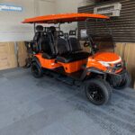 Venom EV Strike 6 Passenger Street Legal LSV Golf Cart - Orange