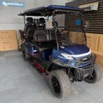 Coming Soon - Venom EV Strike 6 Passenger Street Legal LSV Golf Cart - Metallic Blue