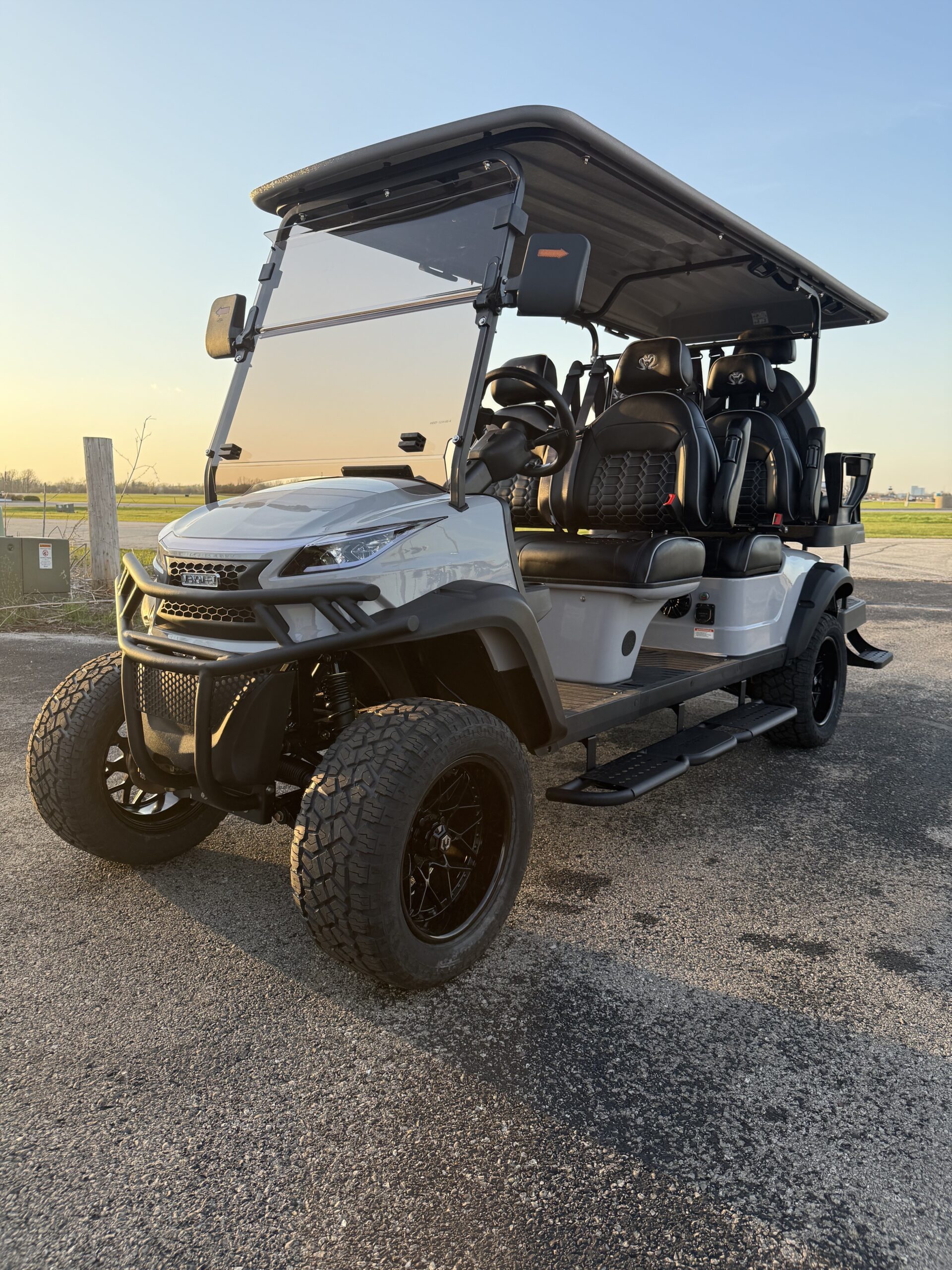 Coming Sooon - Venom EV Strike 6 Passenger Street Legal LSV Golf Cart - Nardo Gray - Image 2