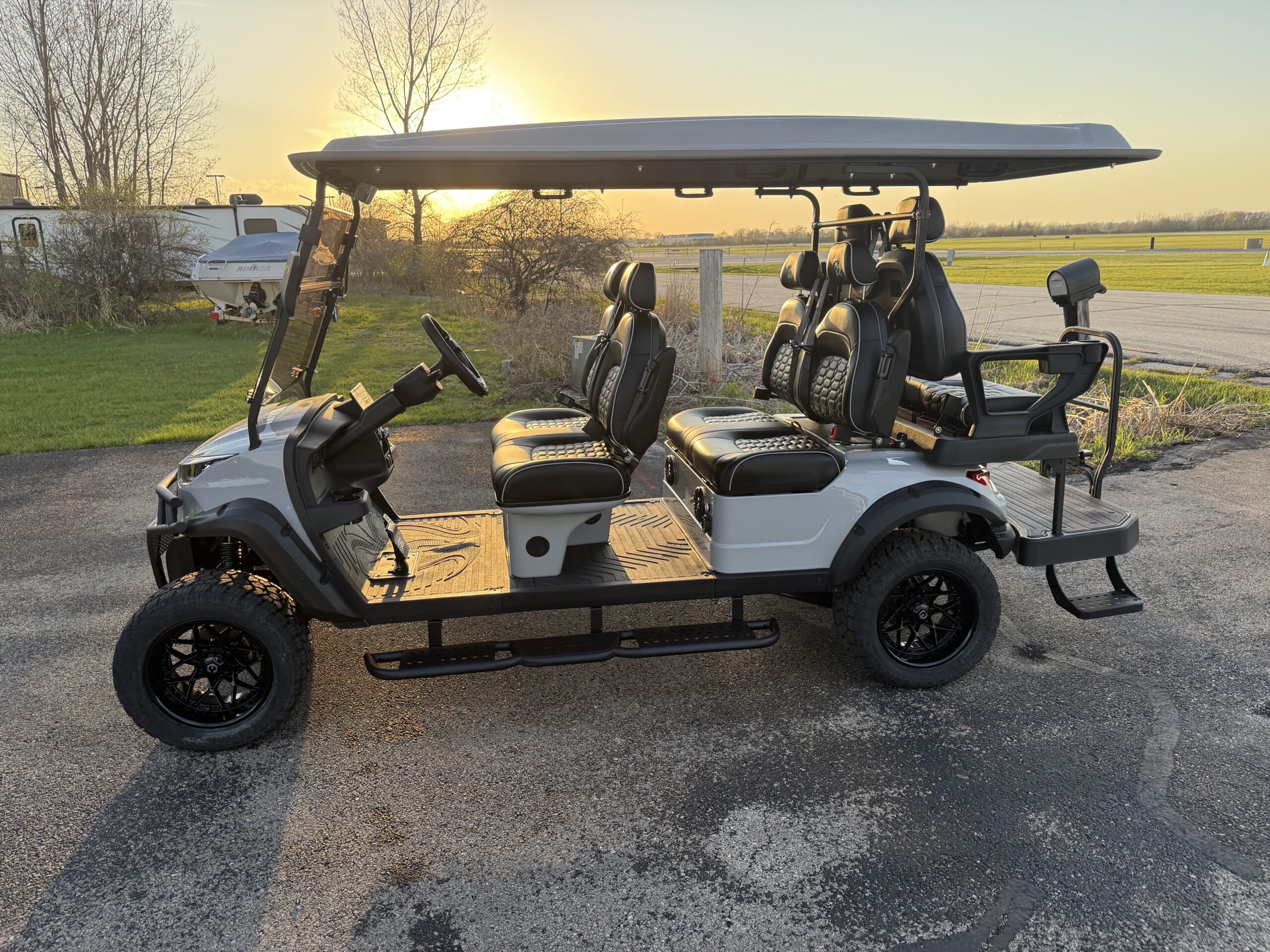 Coming Sooon - Venom EV Strike 6 Passenger Street Legal LSV Golf Cart - Nardo Gray - Image 4