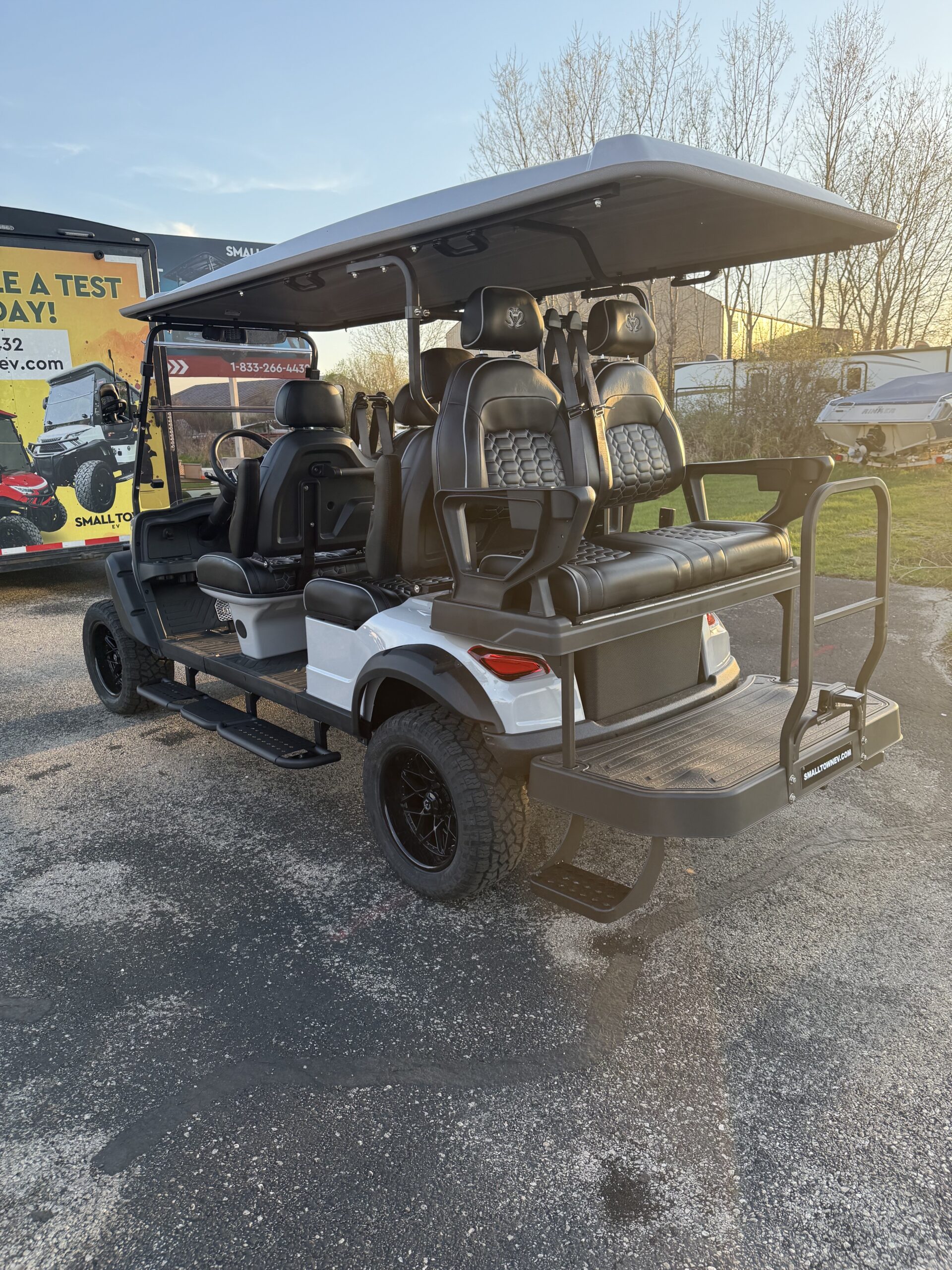 Coming Sooon - Venom EV Strike 6 Passenger Street Legal LSV Golf Cart - Nardo Gray - Image 5