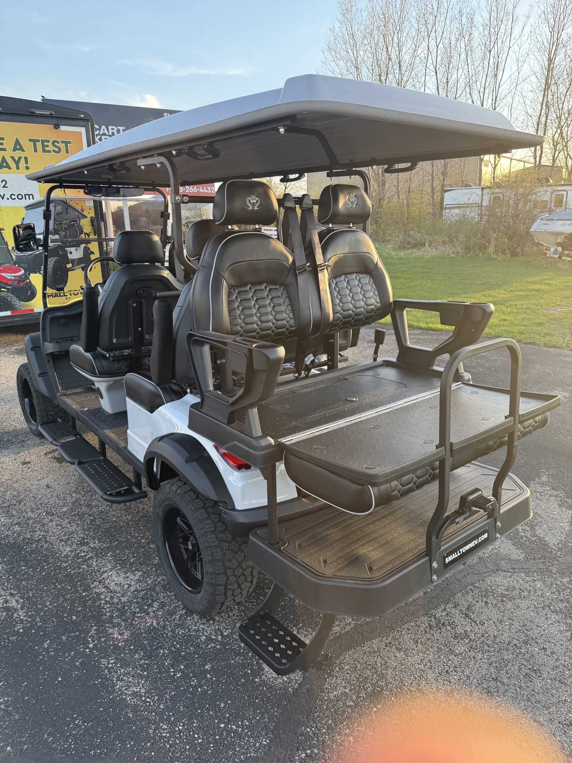 Coming Sooon - Venom EV Strike 6 Passenger Street Legal LSV Golf Cart - Nardo Gray - Image 6