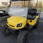 Used 2016 Custom E-Z-GO Electric Golf Cart - Yellow - New Batteries!