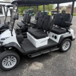 Venom EV Stealth 4 Passenger Forward Lifted Street Legal LSV Golf Cart - Chameleon White & Purple