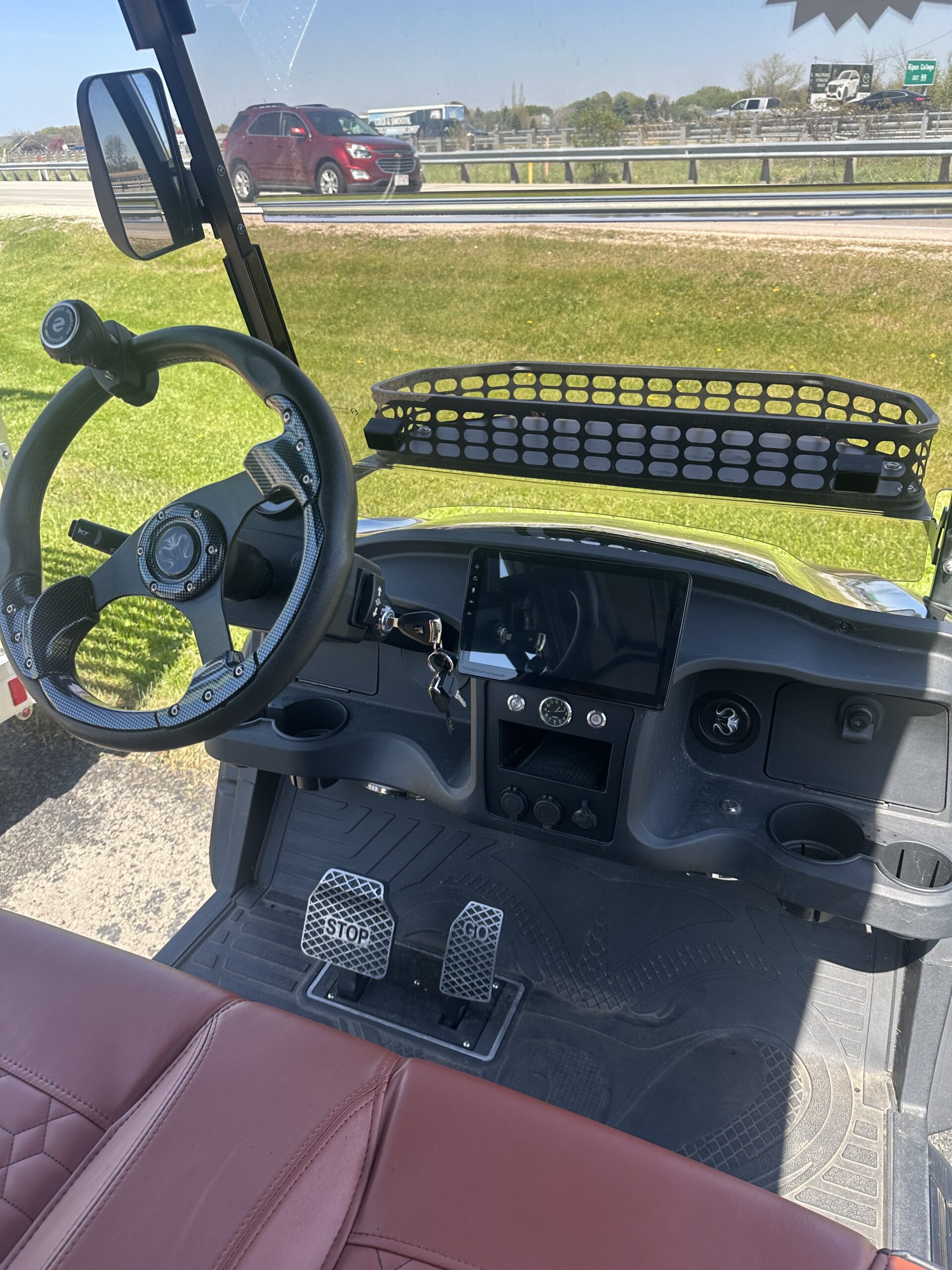 Used 2024 Venom Strike 6 Passenger Street Legal LSV Golf Cart - Black - Image 4