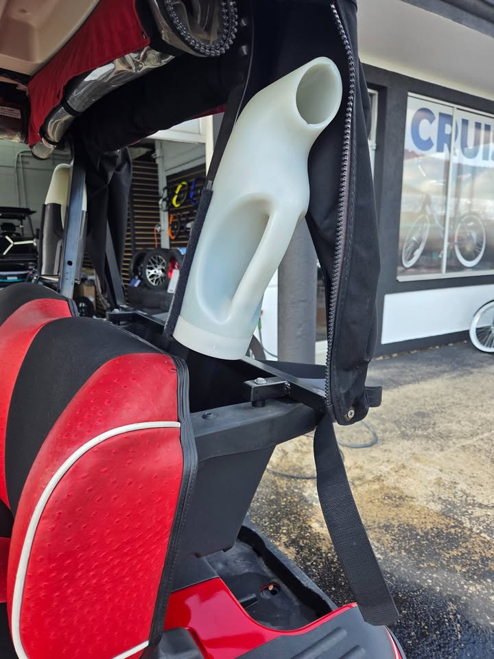 Used Spotless 2011 E-Z-GO RXV 2-Seat Electric Golf Cart – Badger Red - Image 11