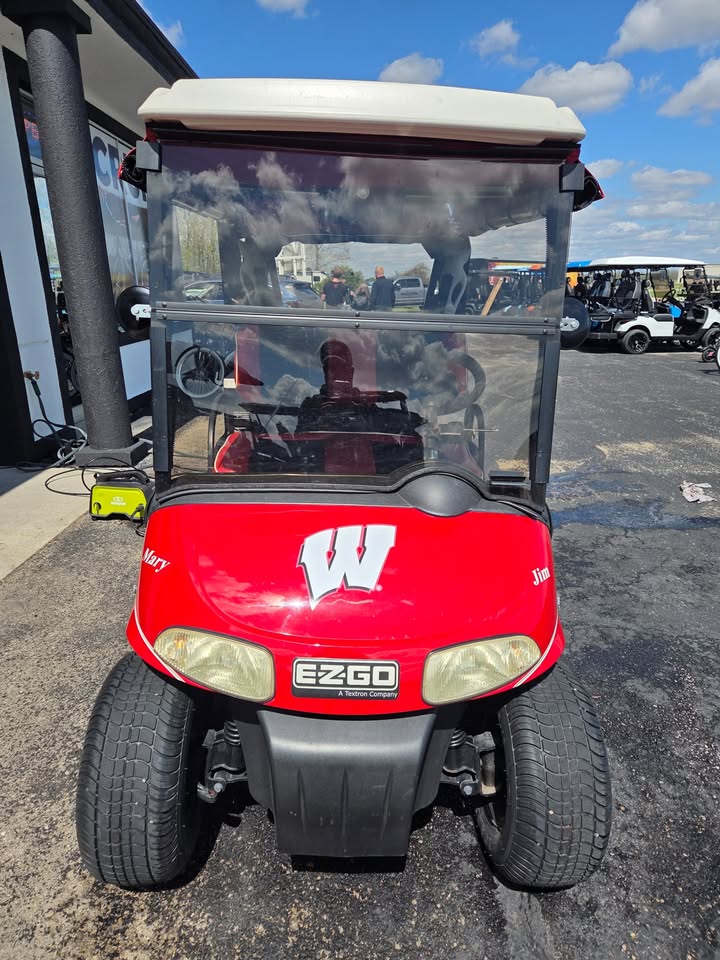 Used Spotless 2011 E-Z-GO RXV 2-Seat Electric Golf Cart – Badger Red - Image 4