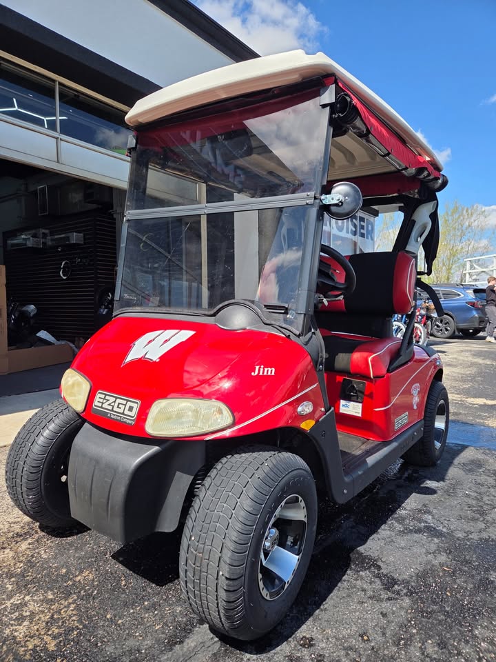 Used Spotless 2011 E-Z-GO RXV 2-Seat Electric Golf Cart – Badger Red - Image 3