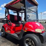 Used Spotless 2011 E-Z-GO RXV 2-Seat Electric Golf Cart – Badger Red
