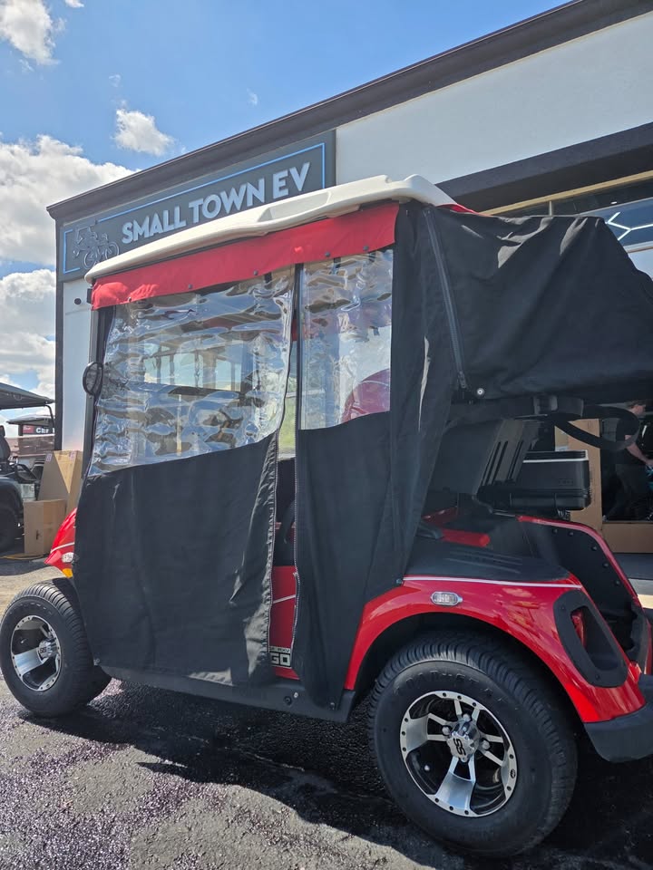 Used Spotless 2011 E-Z-GO RXV 2-Seat Electric Golf Cart – Badger Red - Image 6