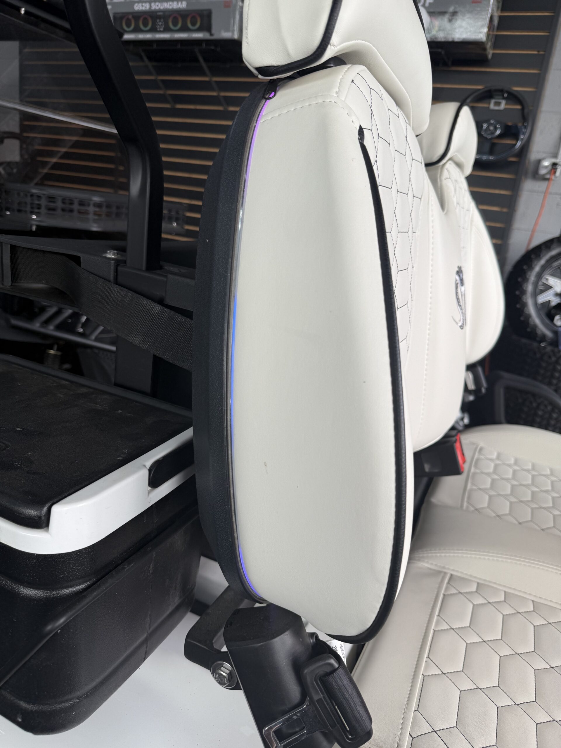 Used 2024 Venom EV 2 Seat Course Cart – White - Image 11