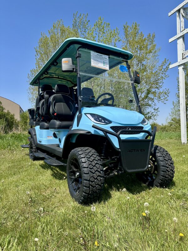 ActivEV Pulse Lifted 6 Seater Sky Blue street legal golf cart