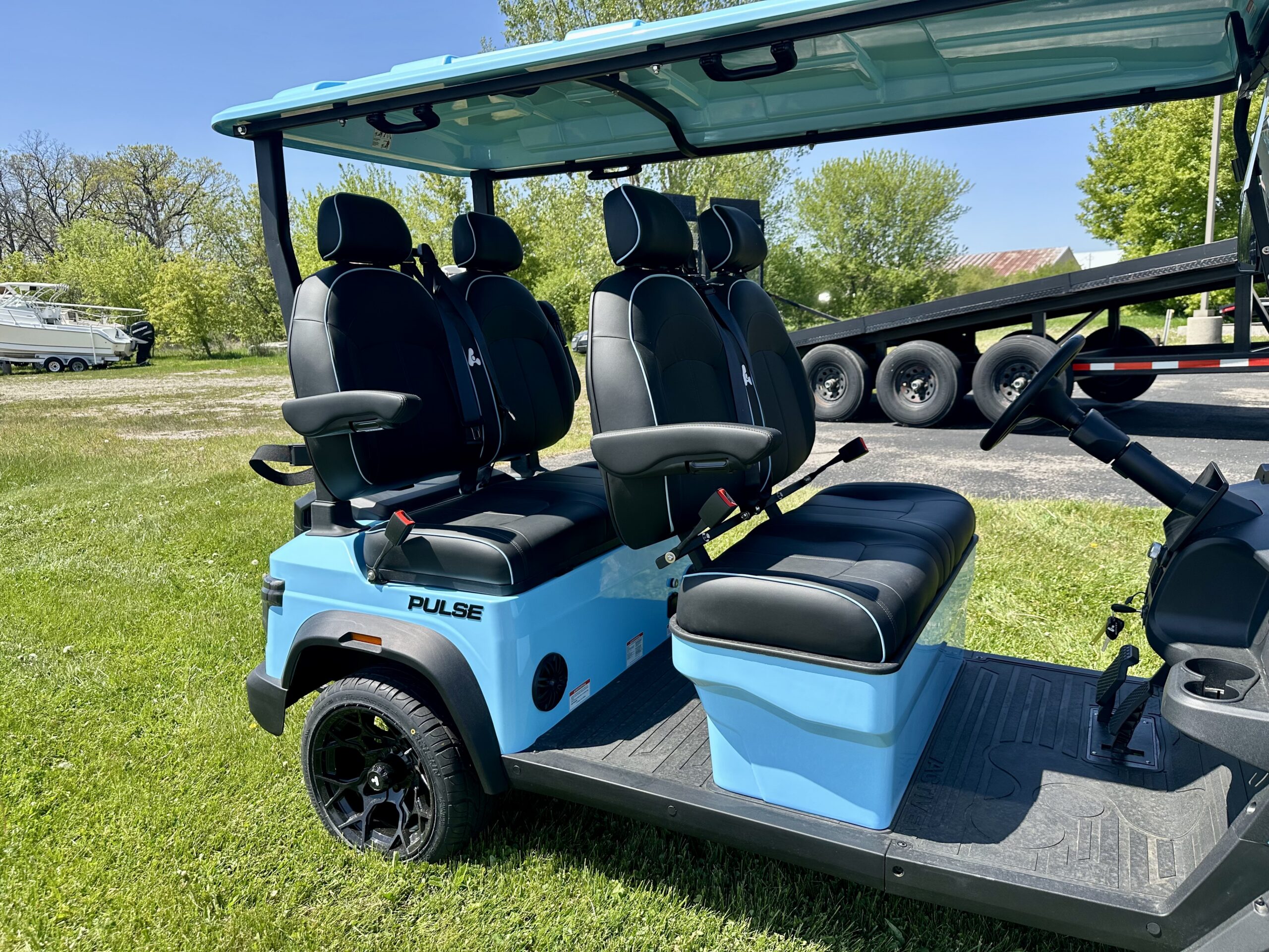 ActivEV Pulse 4 Forward Street Legal Golf Cart - Sky Blue - Image 5