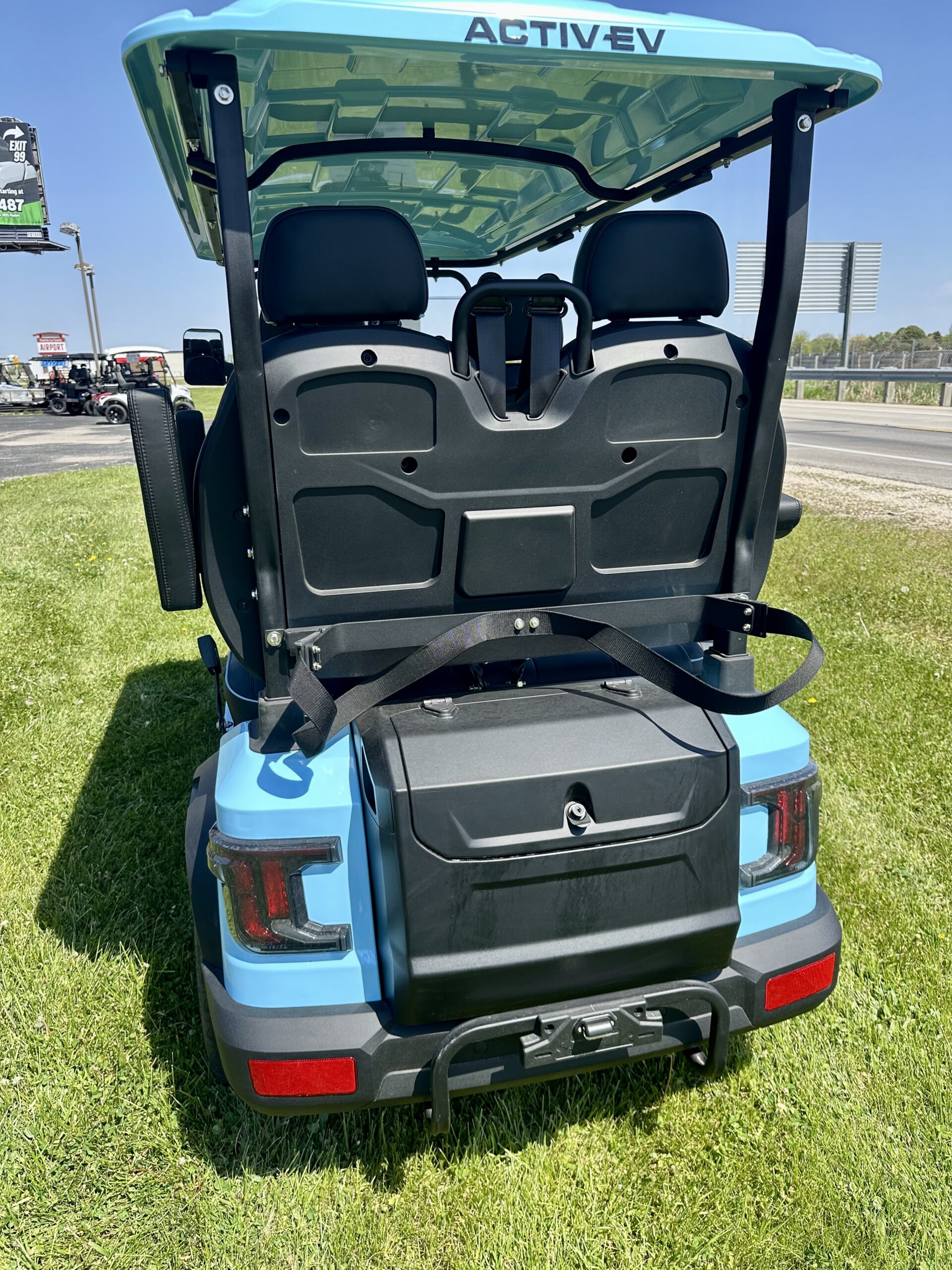 ActivEV Pulse 4 Forward Street Legal Golf Cart - Sky Blue - Image 6
