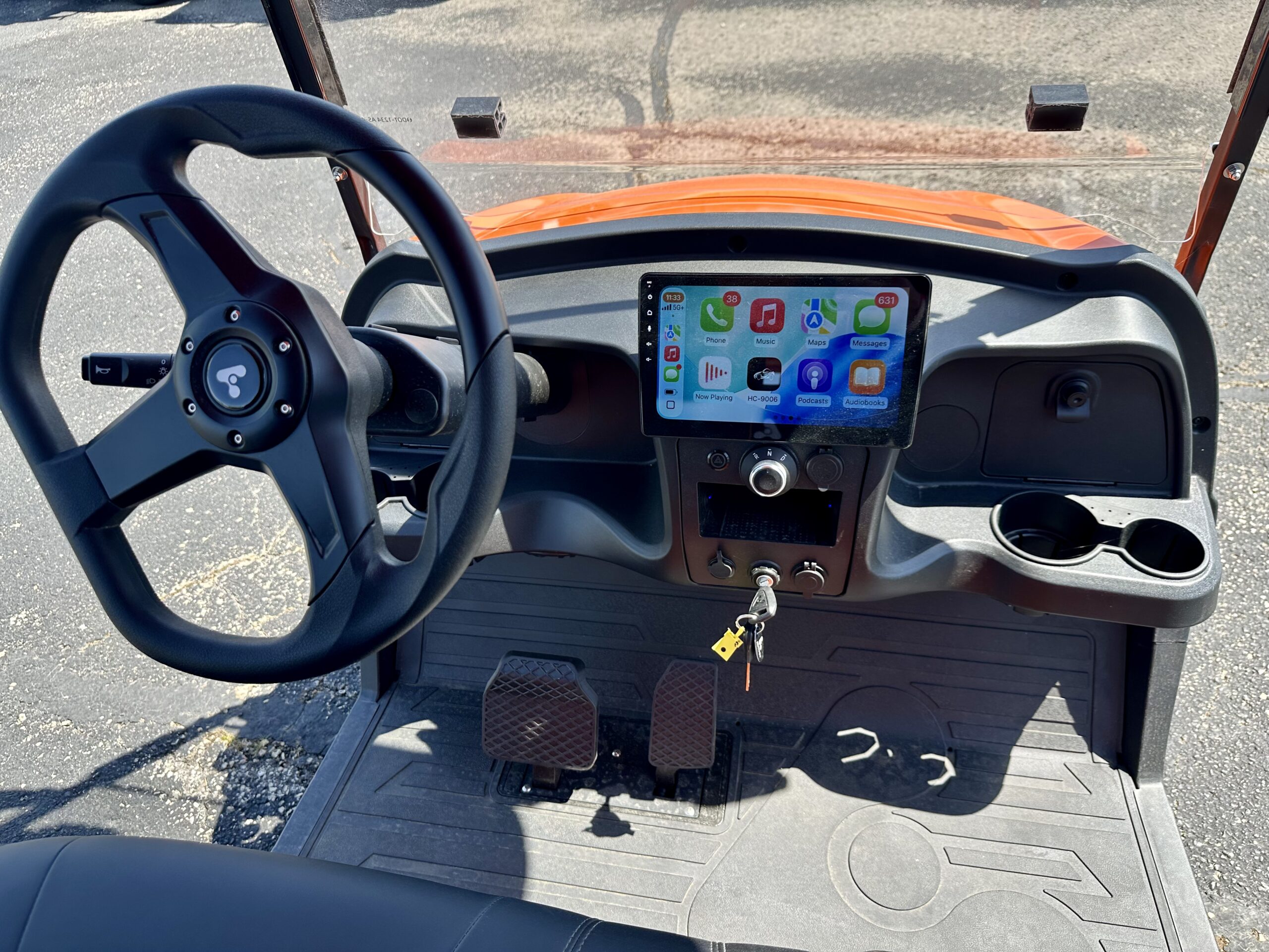 ActivEV Pulse 4 Forward Street Legal Golf Cart - Orange - Image 5