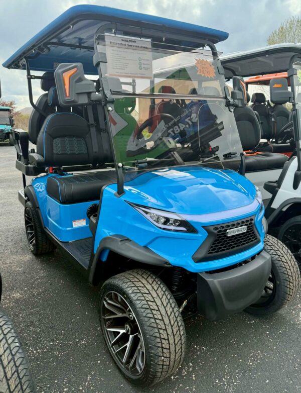 Venom EV Strike 4 Coastal Blue Golf Cart