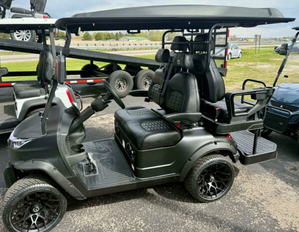 Venom EV Strike 4 Matte Black Golf Cart