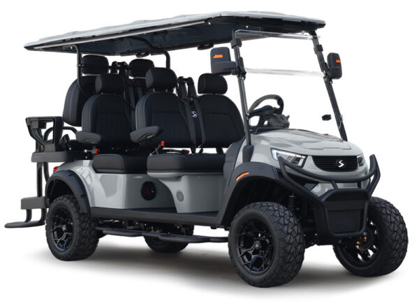 SIVO Edge Lifted 6 Seater Golf Cart Silver