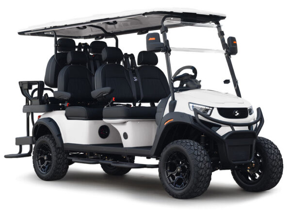 SIVO Edge Lifted 6 Seater Golf Cart White