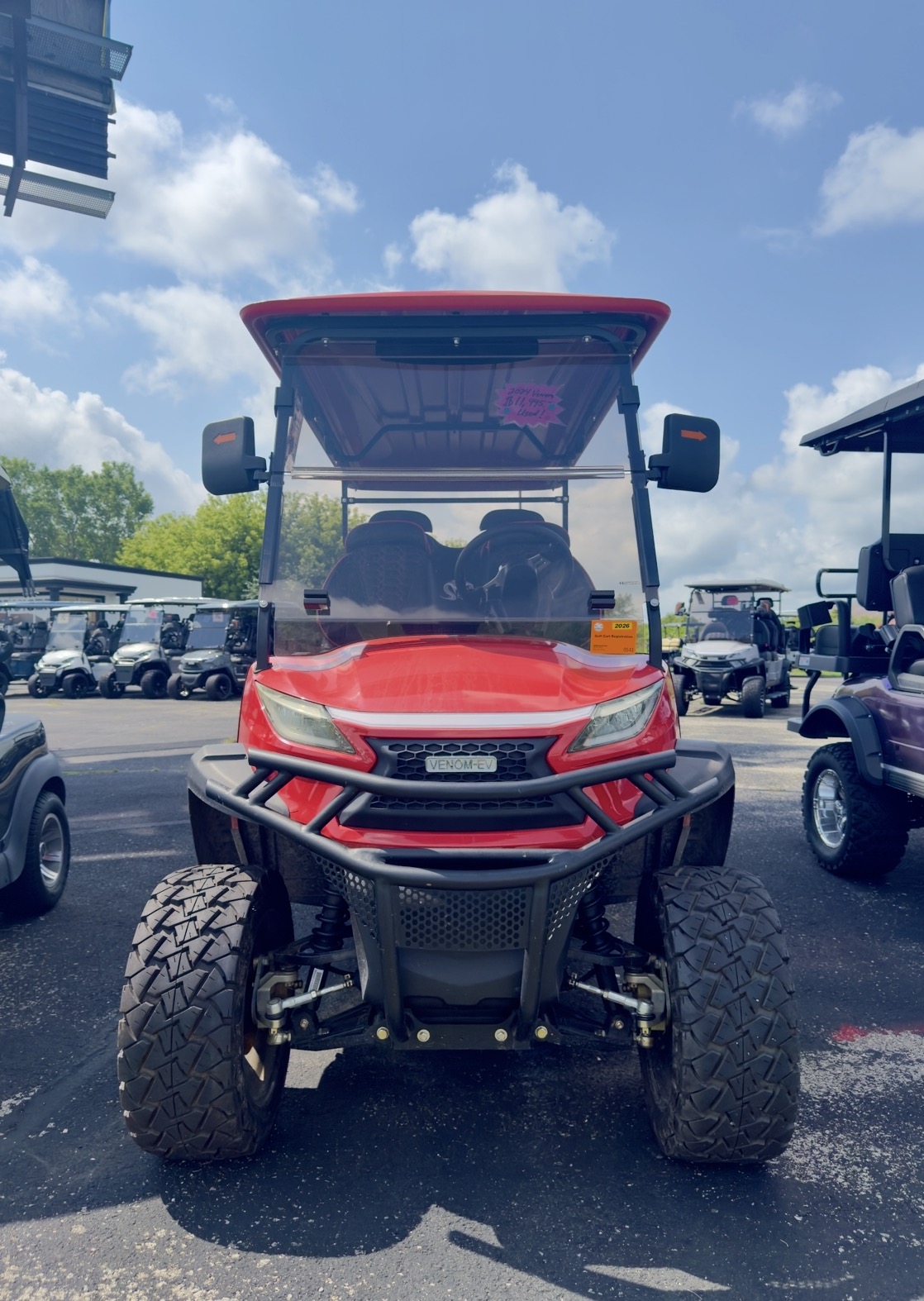 Used 2024 Venom EV Strike 6 Lifted – Fire Engine Red - Image 3