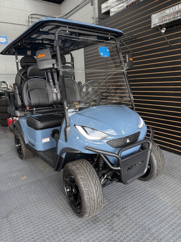 ActivEV Pulse 4 Seater Golf Cart Anvil Blue